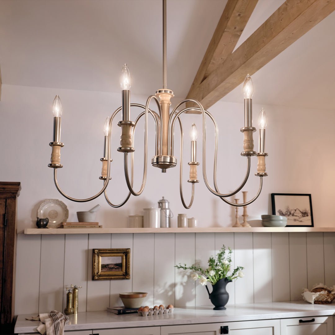 KICHLER-52470NIKICHLER Karthe 52470 28.75" 6-Light Chandelier