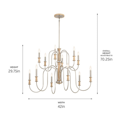KICHLER-52472NIKICHLER Karthe 52472 42" 12-Light Chandelier