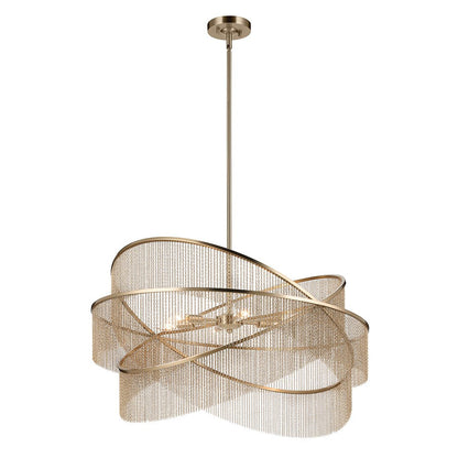 KICHLER-52824CPZKICHLER Khaite 52824 32" 6-Light Chandelier