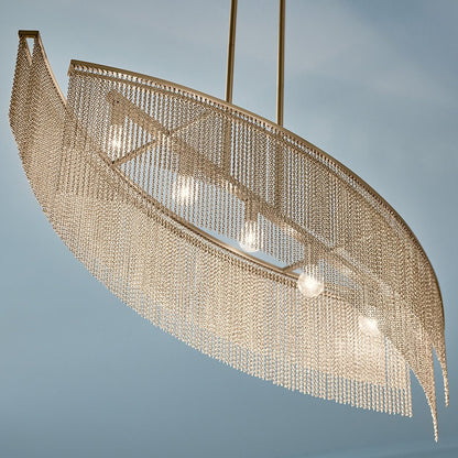KICHLER-52825CPZKICHLER Khaite 52825 15" 5-Light Linear Chandelier