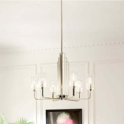 KICHLER-52411PNKICHLER Kimrose 52411 27" 6-Light Chandelier