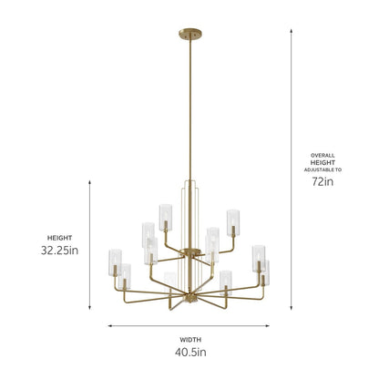 KICHLER-52412PNKICHLER Kimrose 52412 40.5" 12-Light Chandelier