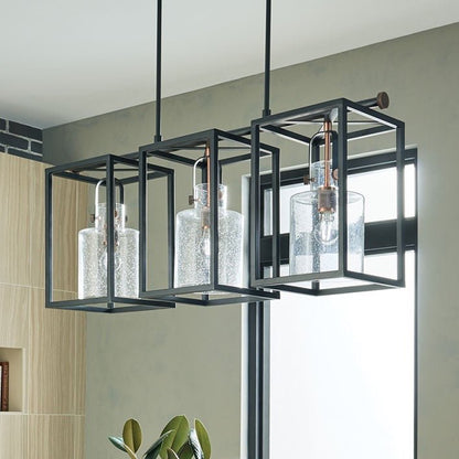 KICHLER-52033PNKICHLER Kitner 52033 10.5" 3-Light Linear Chandelier