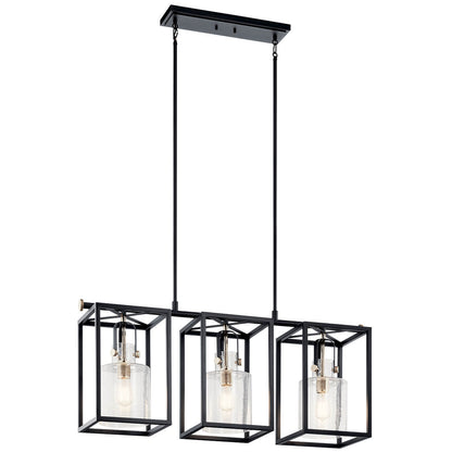 KICHLER-52033PNKICHLER Kitner 52033 10.5" 3-Light Linear Chandelier