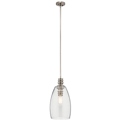KICHLER-43090BKKICHLER Lakum 19.75" 1 Light Pendant with Clear Glass