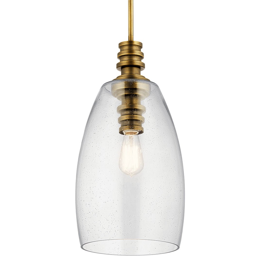 KICHLER-43090NBRKICHLER Lakum 19.75" 1 Light Pendant with Clear Glass