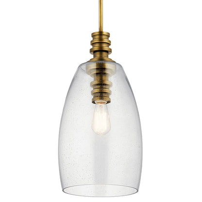 KICHLER-43090NBRKICHLER Lakum 19.75" 1 Light Pendant with Clear Glass