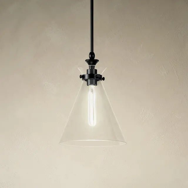 KICHLER-52774BKCLRKichler Laria 52774 1 Bulb 14 Inch Cone Pendant Light