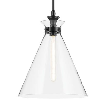 KICHLER-52775BKCLRKichler Laria 52775 1 Bulb 16 Inch Cone Pendant Light