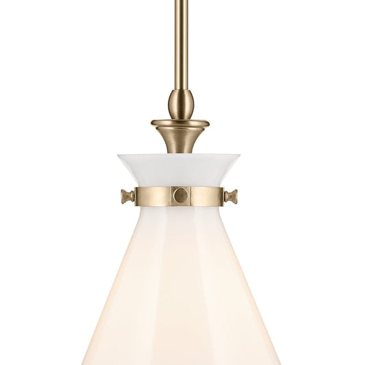 KICHLER-52775BKCLRKichler Laria 52775 1 Bulb 16 Inch Cone Pendant Light