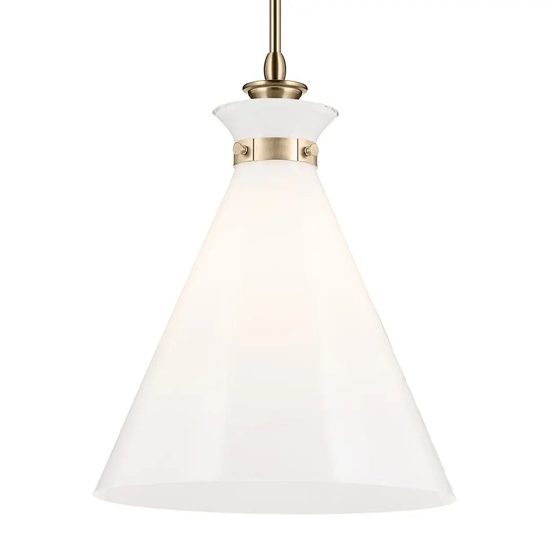 KICHLER-52775CPZKichler Laria 52775 1 Bulb 16 Inch Cone Pendant Light