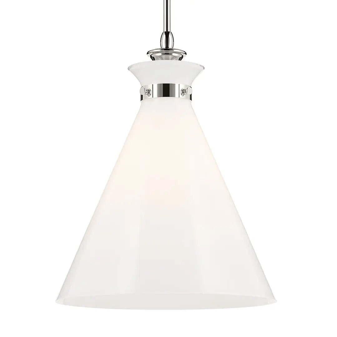 KICHLER-52775PNKichler Laria 52775 1 Bulb 16 Inch Cone Pendant Light