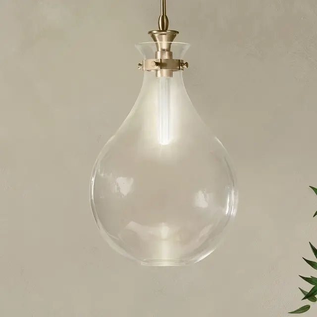 KICHLER-52777CPZCLRKichler Laria 52777 1 Bulb 14 Inch Hourglass Pendant Light