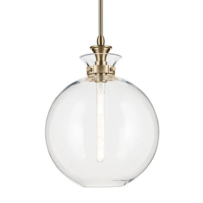 KICHLER-52778CPZCLRKichler Laria 52778 1 Bulb 10 Inch Globe Pendant Light