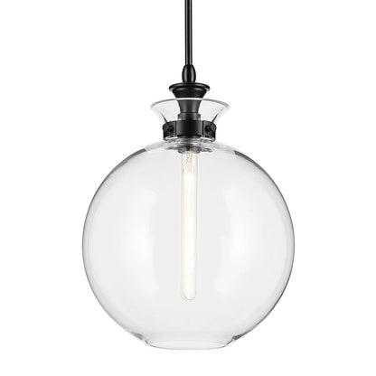 KICHLER-52778BKCLRKichler Laria 52778 1 Bulb 10 Inch Globe Pendant Light