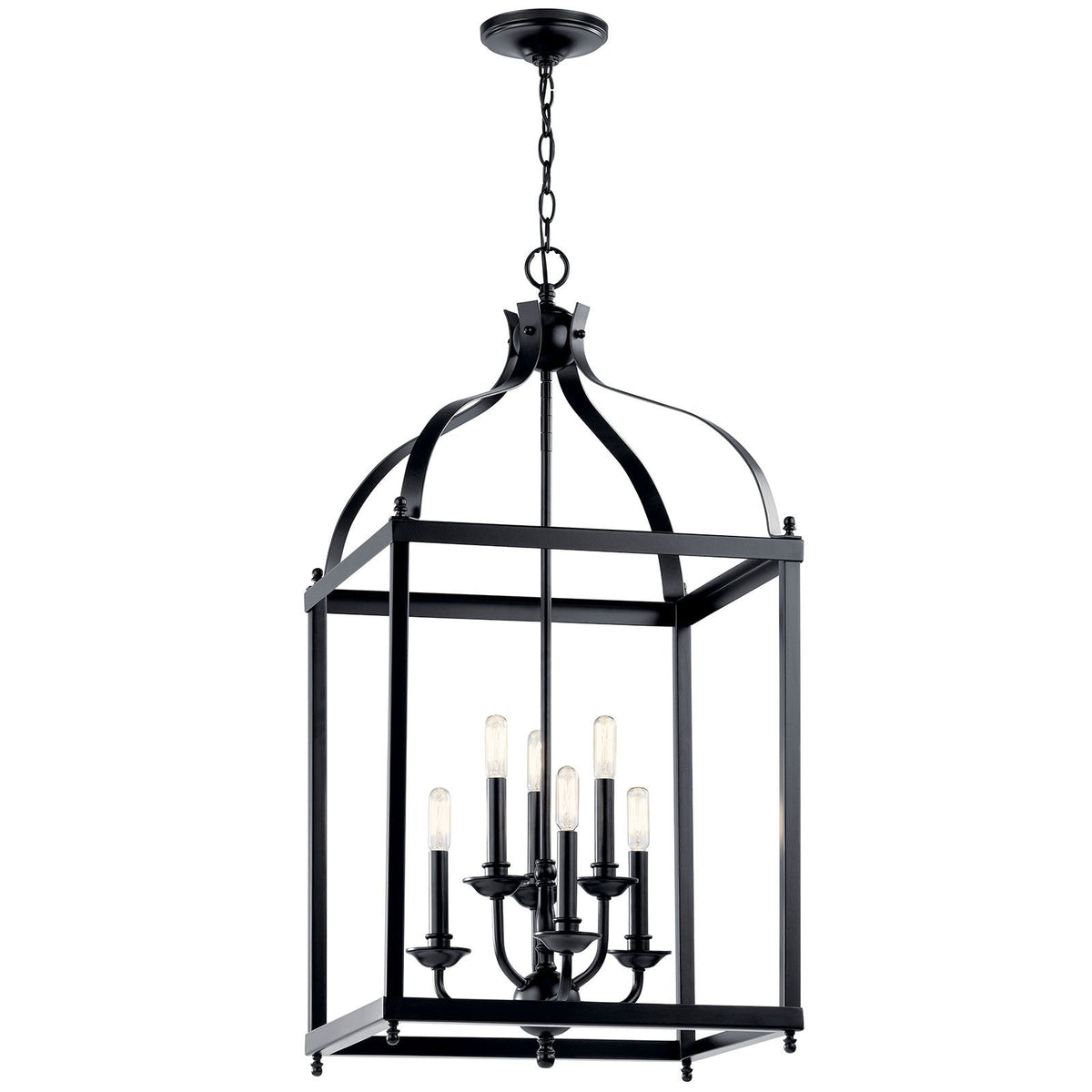KICHLER-42568BKKICHLER Larkin 42568 18" 6-Light Chandelier