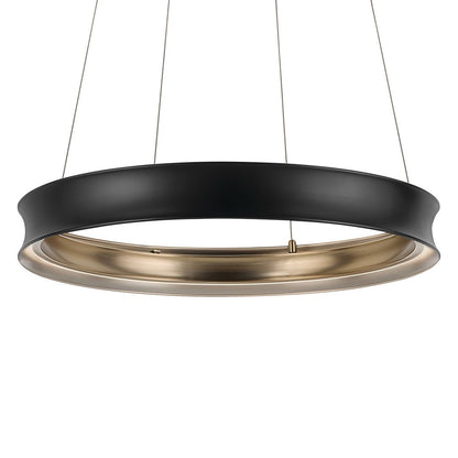 KICHLER-52746BKLEDKICHLER Larousse 52746 74.0W LED 29.5" Chandelier 30K
