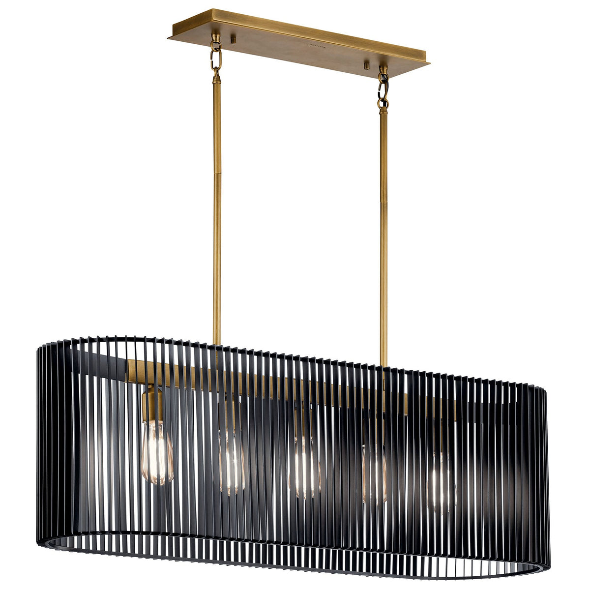 KICHLER-44168BKKICHLER Linara 44168 12" 5-Light Linear Chandelier