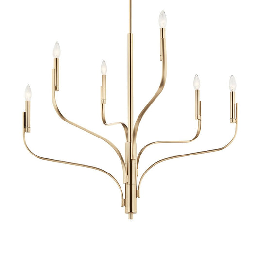 KICHLER-52673CPZKICHLER Livadia 52673 36.25" 6-Light Chandelier