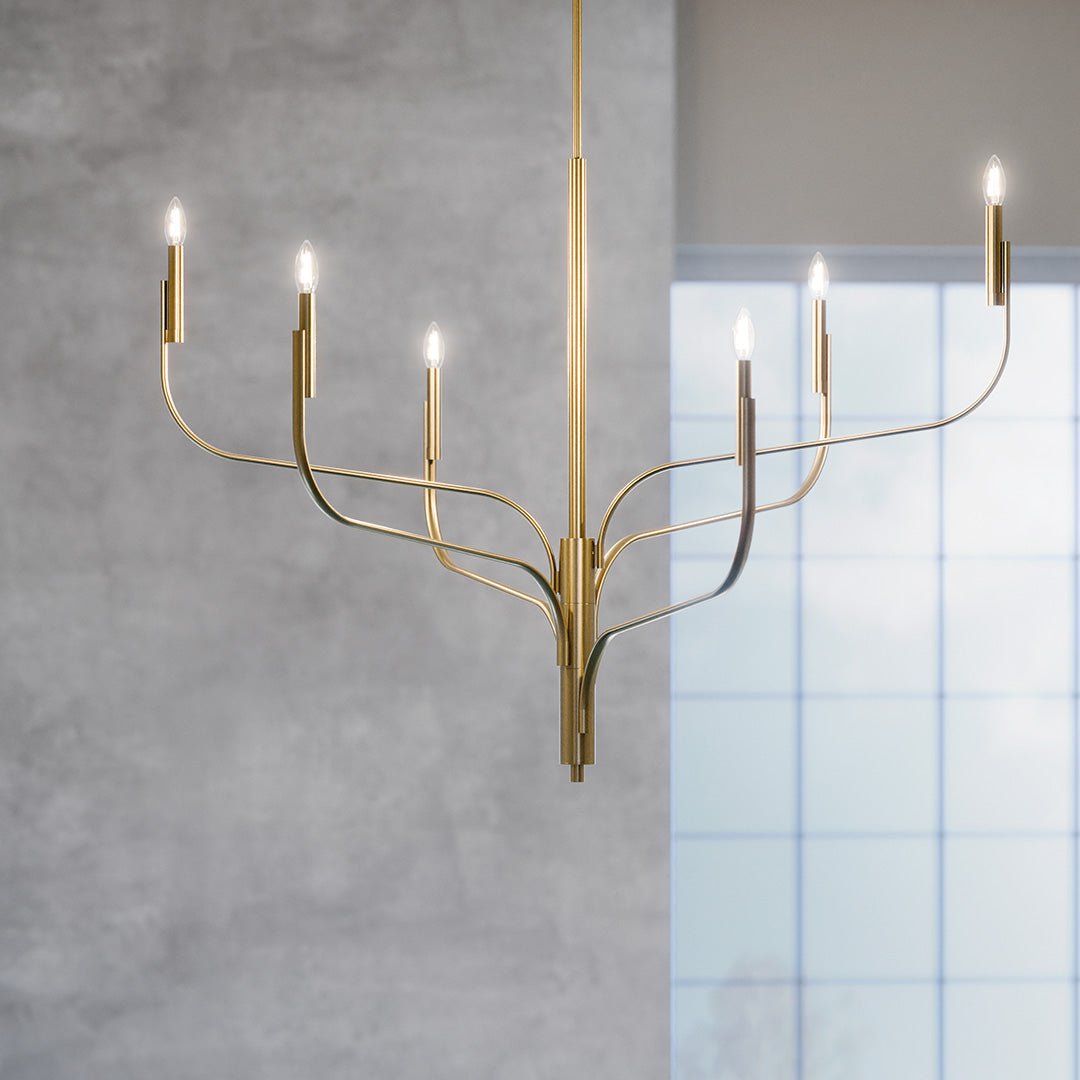 KICHLER-52674CPZKICHLER Livadia 52674 47.25" 6-Light Chandelier