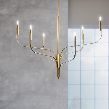 KICHLER-52674CPZKICHLER Livadia 52674 47.25" 6-Light Chandelier