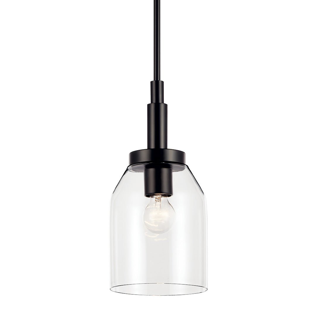 KICHLER-52725BKKICHLER Madden 15 Inch 1 Light Mini Pendant with Clear Glass