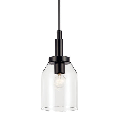 KICHLER-52725BKKICHLER Madden 15 Inch 1 Light Mini Pendant with Clear Glass