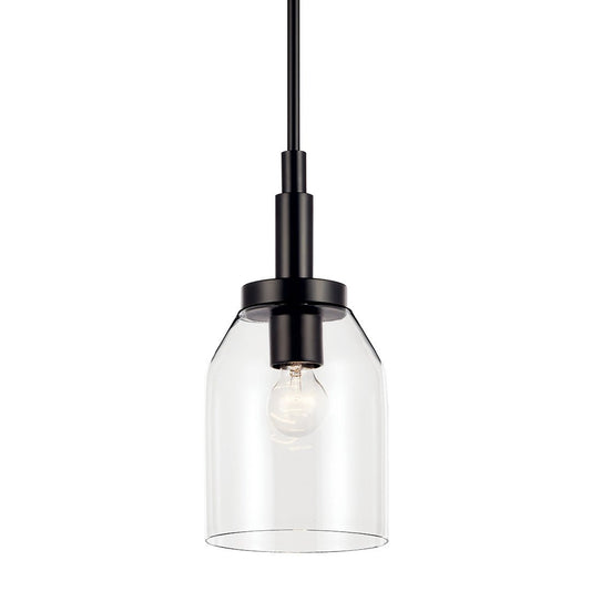 KICHLER-52725BKKICHLER Madden 15 Inch 1 Light Mini Pendant with Clear Glass