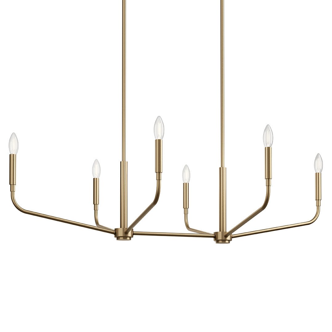 KICHLER-52721CPZKICHLER Madden 52721 17.75" 6-Light Linear Chandelier