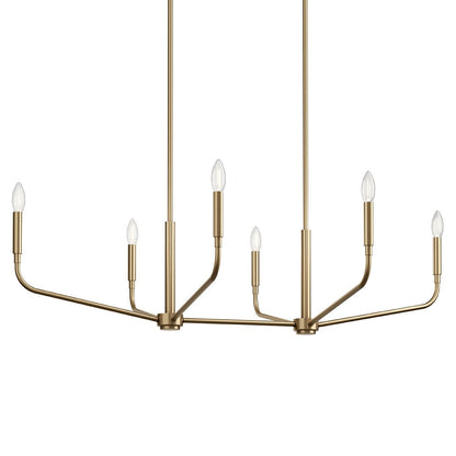 KICHLER-52721CPZKICHLER Madden 52721 17.75" 6-Light Linear Chandelier