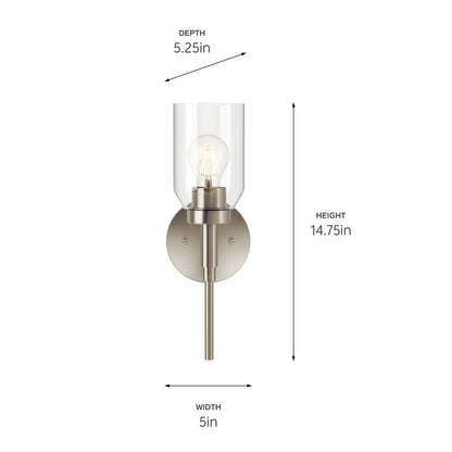 KICHLER-55183CHKICHLER Madden 55183 1 Light Vanity with Clear Glass