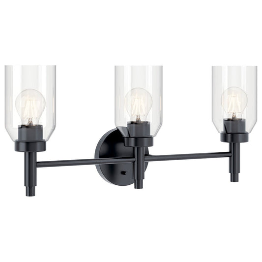 KICHLER-55185BKKICHLER Madden 55185 3 Light Vanity with Clear Glass