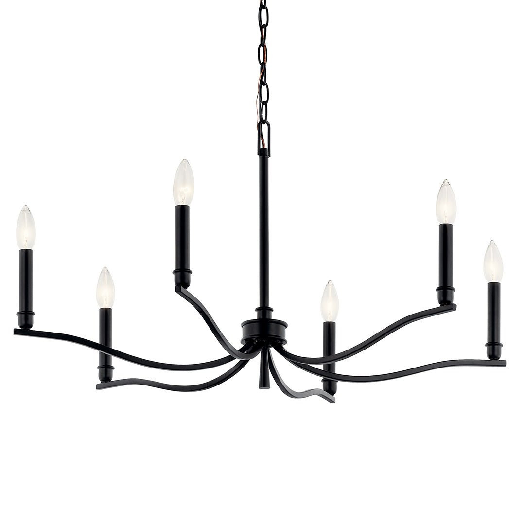 KICHLER-52695BKKICHLER Malene 52695 32" 6-Light Chandelier