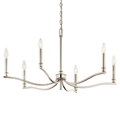 KICHLER-52695PNKICHLER Malene 52695 32" 6-Light Chandelier