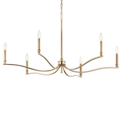 KICHLER-52696CPZKICHLER Malene 52696 42" 6-Light Chandelier