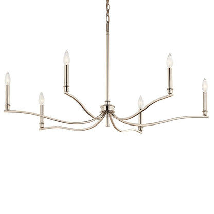 KICHLER-52696PNKICHLER Malene 52696 42" 6-Light Chandelier