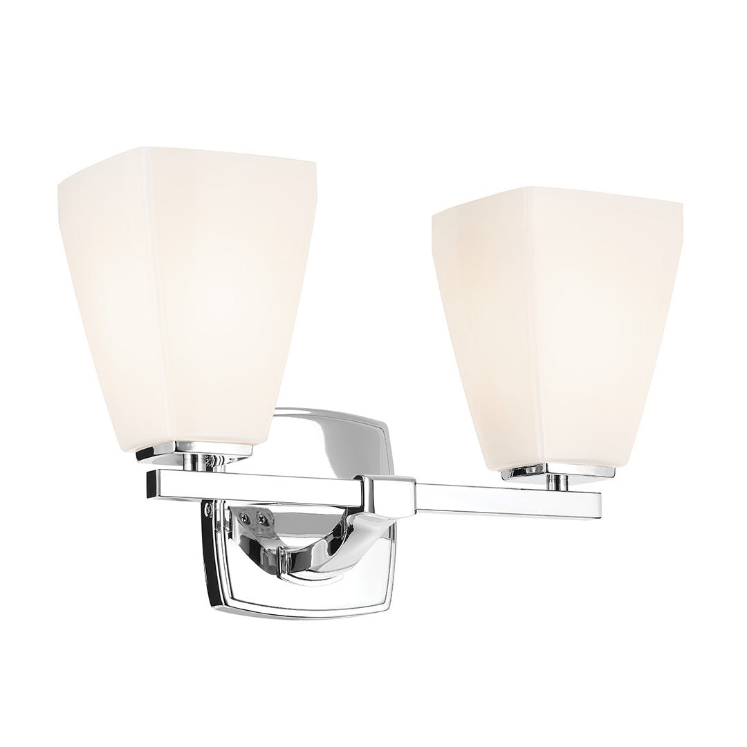 KICHLER-55215CHKICHLER Marant 55215 2 Light Vanity Light with Clear/Frosted Glass