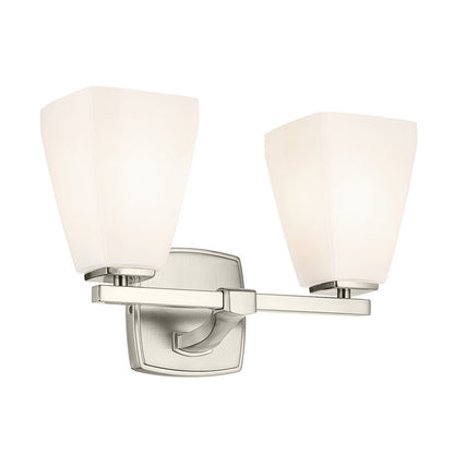 KICHLER-55215NIKICHLER Marant 55215 2 Light Vanity Light with Clear/Frosted Glass
