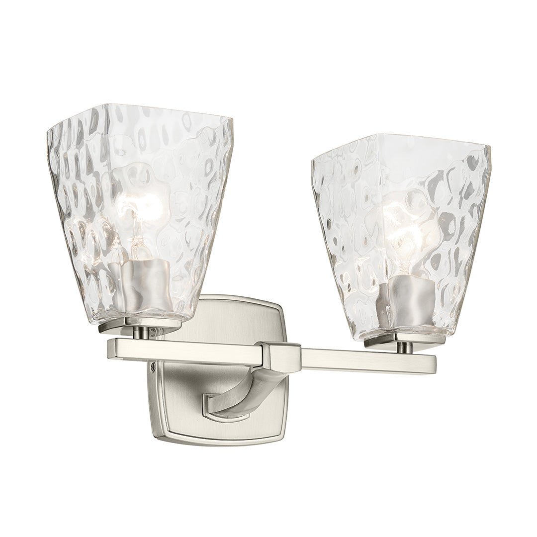 KICHLER-55215NIWTRKICHLER Marant 55215 2 Light Vanity Light with Clear/Frosted Glass