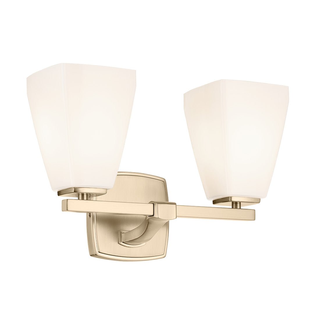 KICHLER-55215CPZKICHLER Marant 55215 2 Light Vanity Light with Clear/Frosted Glass