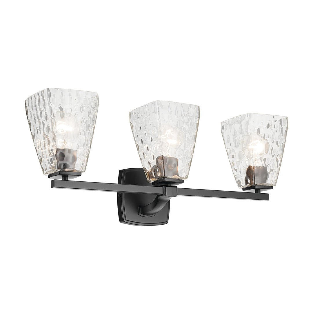 KICHLER-55216BKWTRKICHLER Marant 55216 3 Light Vanity Light with Clear/Frosted Glass