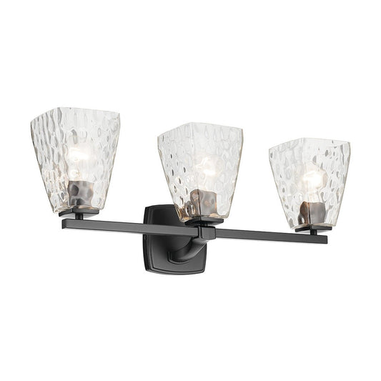 KICHLER-55216BKWTRKICHLER Marant 55216 3 Light Vanity Light with Clear/Frosted Glass