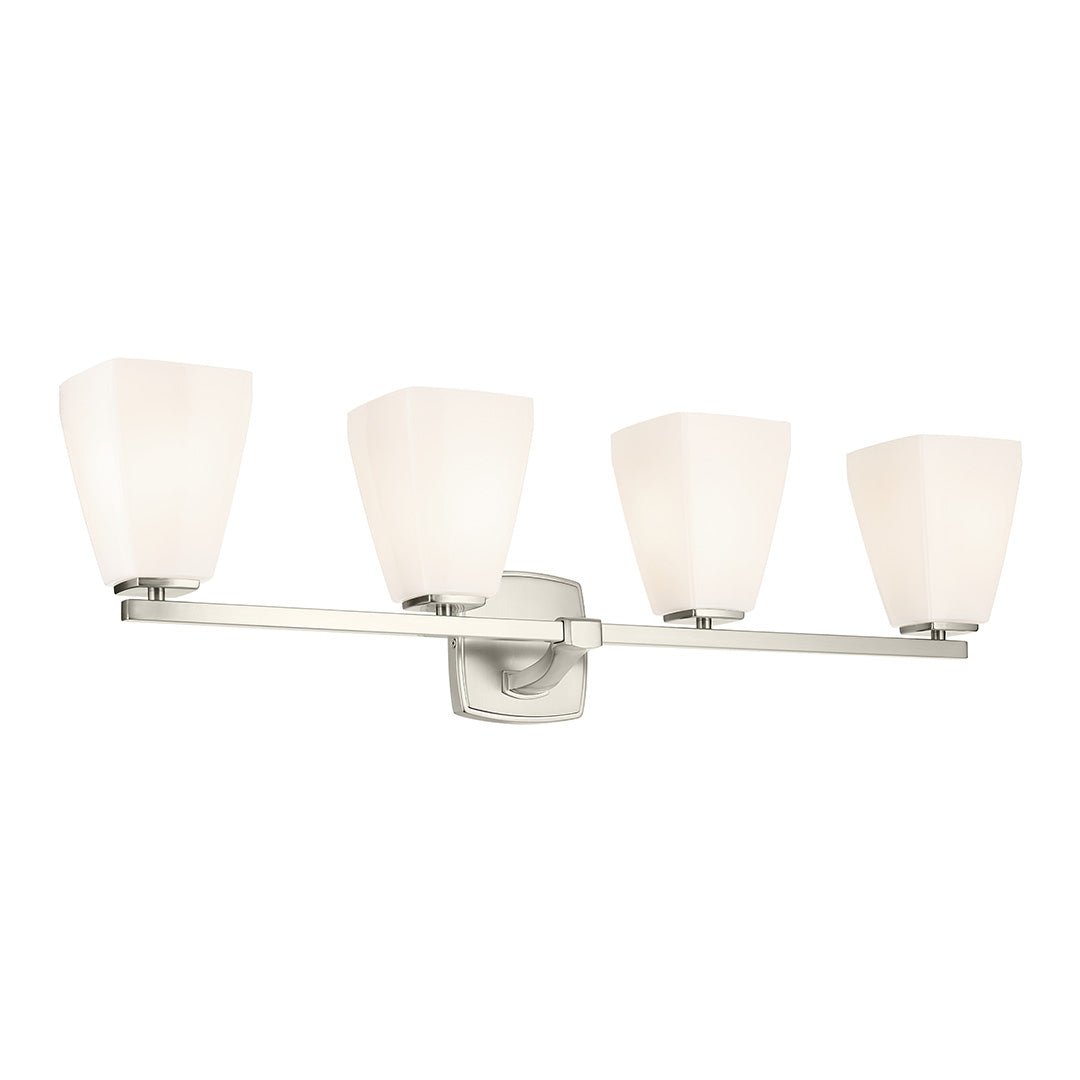 KICHLER-55217NIKICHLER Marant 55217 4 Light Vanity Light with Clear/Frosted Glass