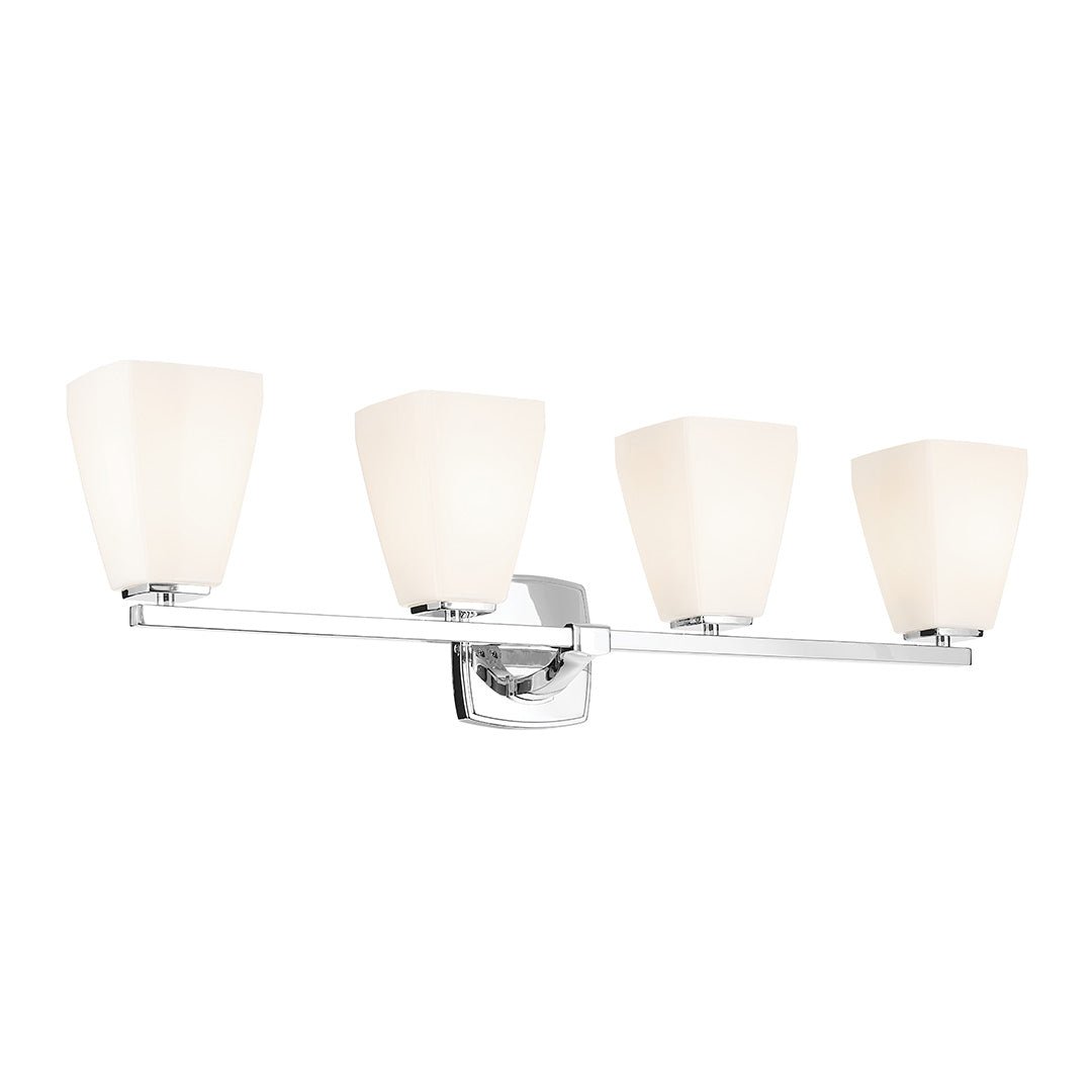 KICHLER-55217CHKICHLER Marant 55217 4 Light Vanity Light with Clear/Frosted Glass