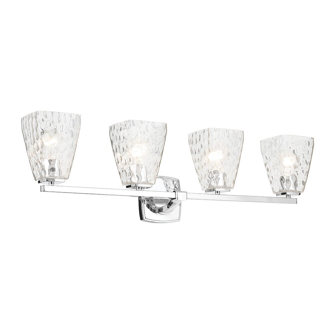KICHLER-55217CHWTRKICHLER Marant 55217 4 Light Vanity Light with Clear/Frosted Glass