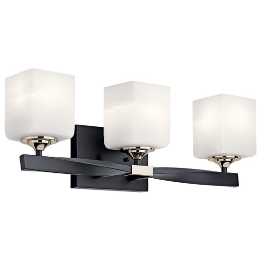 KICHLER-55002BKKICHLER Marette 55002 3 Light Vanity Light with Frosted Glass