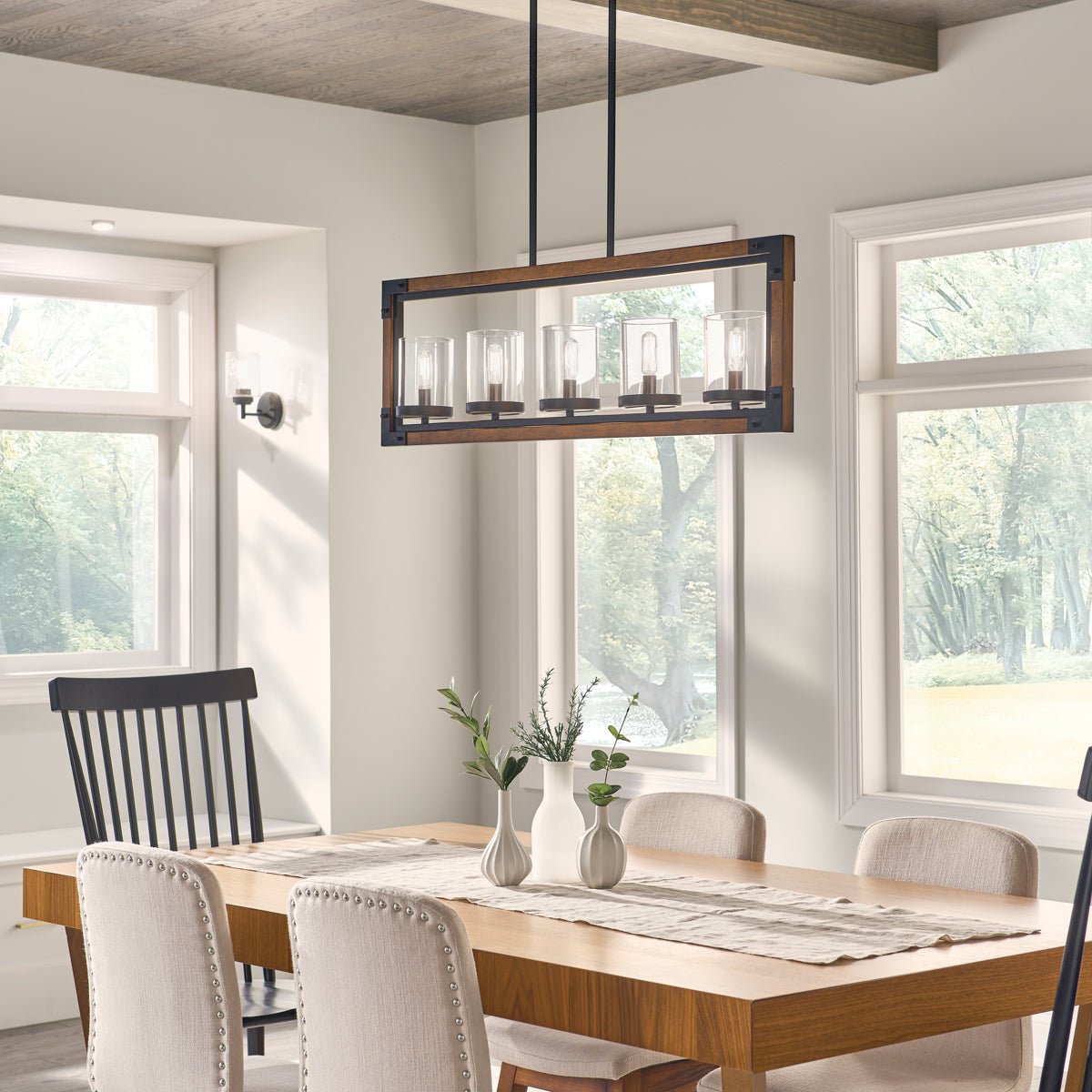 KICHLER-44043AUBKICHLER Marimount 44043 4.25" 5-Light Linear Chandelier