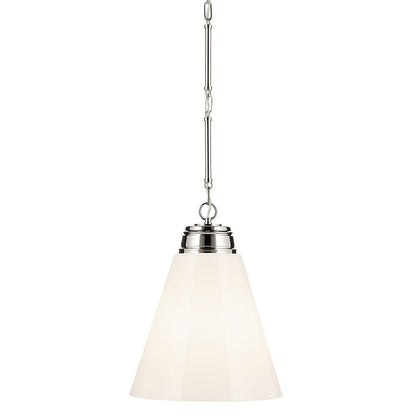KICHLER-52661CPZKICHLER Marsailli 19"/19.75" 1 Light Pendant with Frosted/Clear Glass