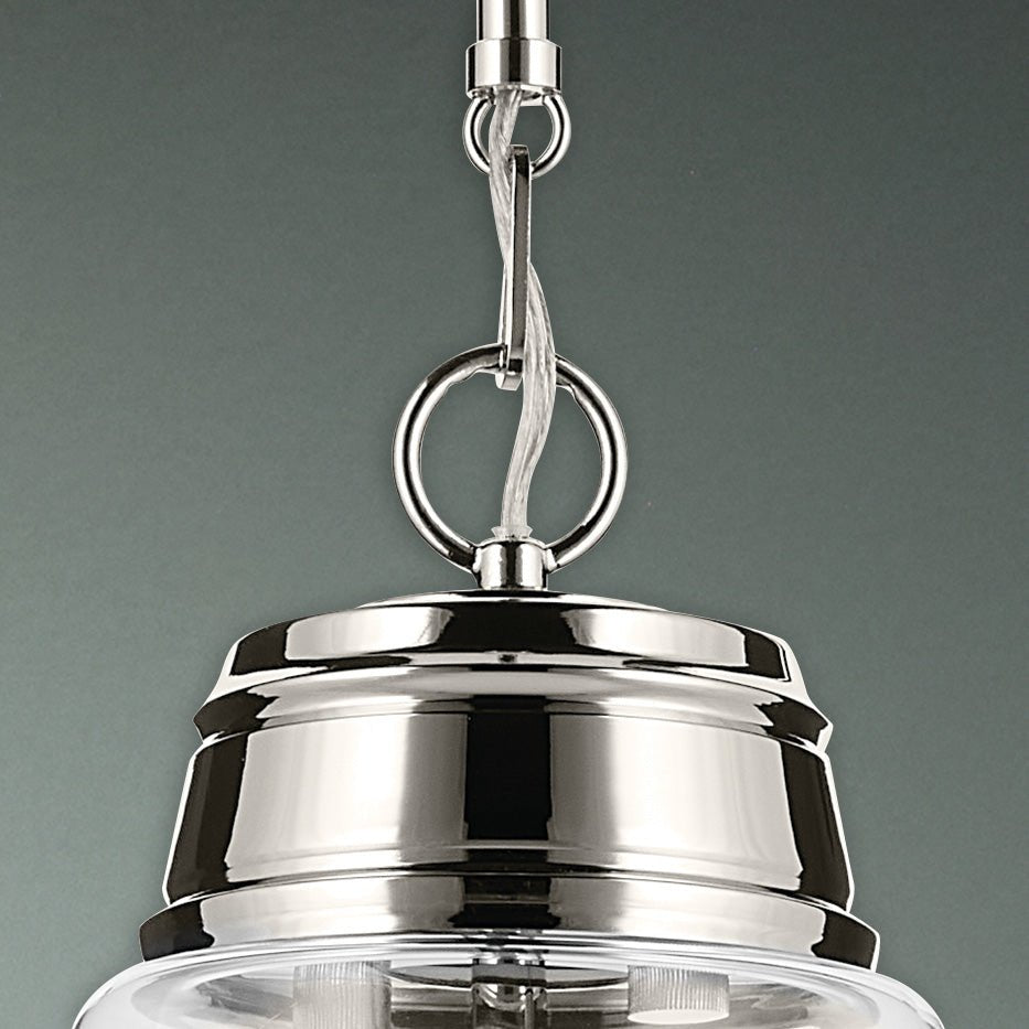 KICHLER-52661CPZKICHLER Marsailli 19"/19.75" 1 Light Pendant with Frosted/Clear Glass