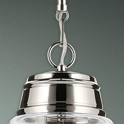 KICHLER-52661CPZKICHLER Marsailli 19"/19.75" 1 Light Pendant with Frosted/Clear Glass